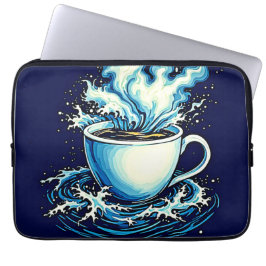 Ocean Coffee Dream Laptop Fodral