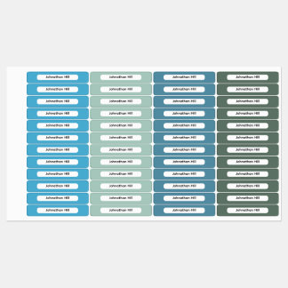 Ocean Color Palette Coastal Hue Name Organization Klistermärke