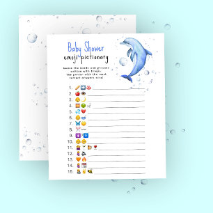 Ocean Delphin - Emoji bild-babydusch