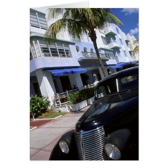 Ocean Drive, Miami Beach Florida Hälsningskort (Framsidan)