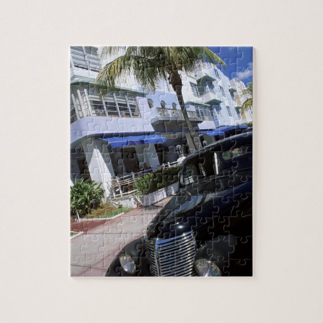 Ocean Drive, Miami Beach Florida Pussel (Vertikal)