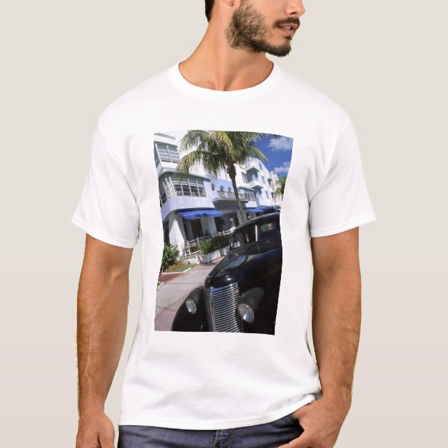 Ocean Drive, Miami Beach Florida Tee (Framsida)