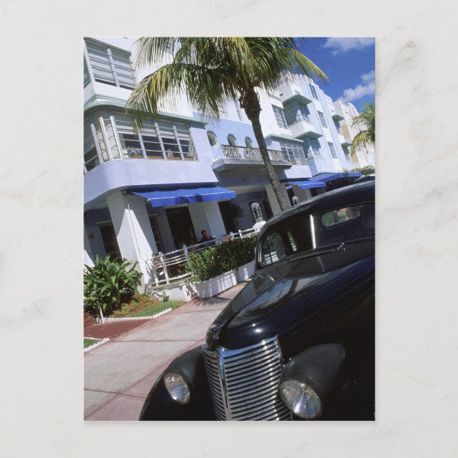 Ocean Drive, Miami Beach Florida Vykort (Framsida)