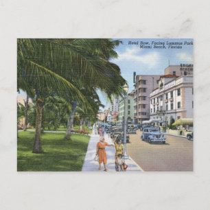 Ocean Drive, Miami Beach Vintage Vykort