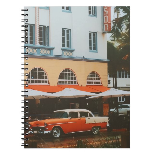 Ocean Drive, South Beach, Miami Anteckningsbok (Framsidan)