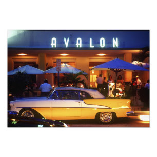 Ocean Drive, South Beach, Miami Beach, 2 Fototryck