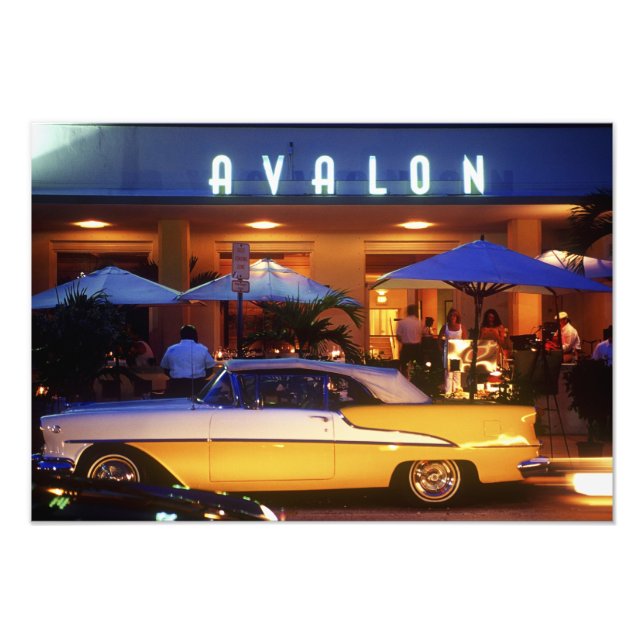 Ocean Drive, South Beach, Miami Beach, 2 Fototryck (Framsidan)