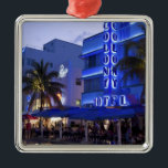 Ocean Drive, South Beach, Miami Beach, 2 Julgransprydnad Metall<br><div class="desc">Ocean Drive,  South Beach,  Miami Beach,  Florida,  USA � Greg Johnston / DanitaDelimont.com</div>