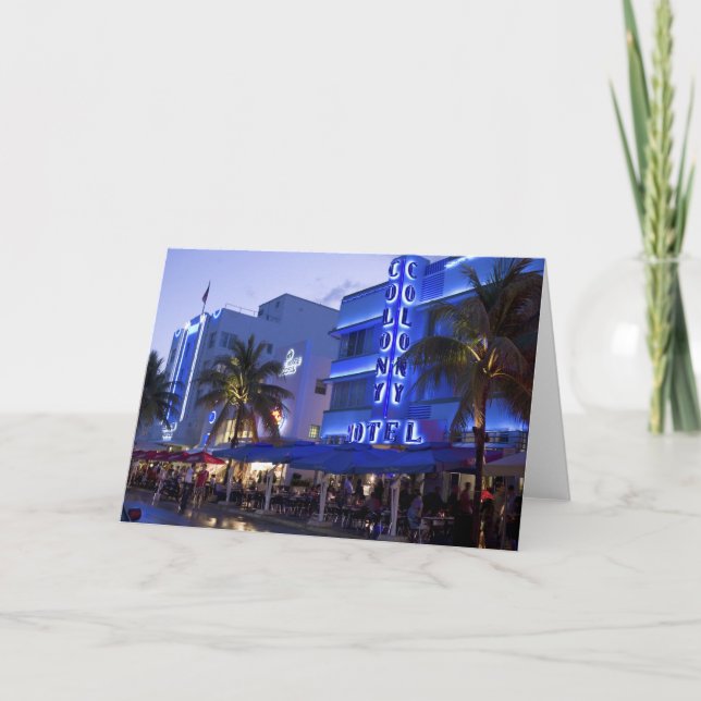 Ocean Drive, South Beach, Miami Beach, 2 Kort (Framsida)