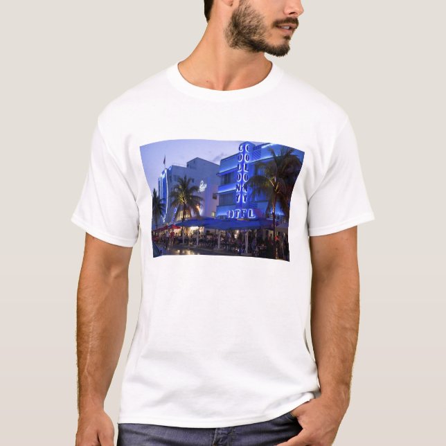 Ocean Drive, South Beach, Miami Beach, 2 Tee Shirt (Framsida)