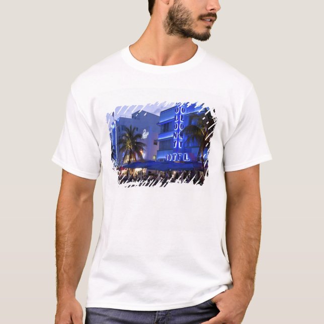 Ocean Drive, South Beach, Miami Beach, 2 Tee Shirt (Framsida)