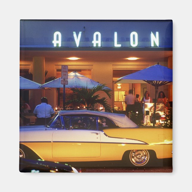 Ocean Drive, South Beach, Miami Beach Magnet (Framsidan)