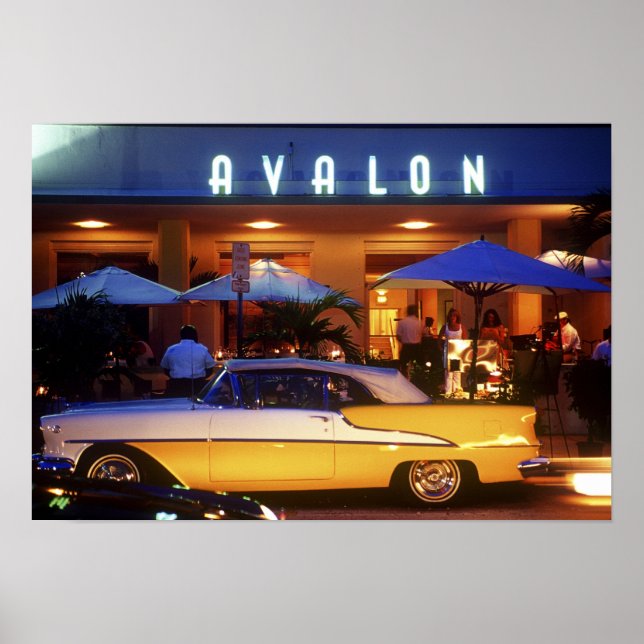 Ocean Drive, South Beach, Miami Beach Poster (Framsidan)