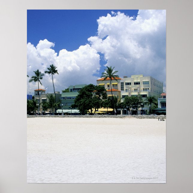 Ocean Drive, South Miam Beach, Miami - Florida Poster (Framsidan)