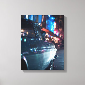 Ocean Drive vintage bil Canvastryck