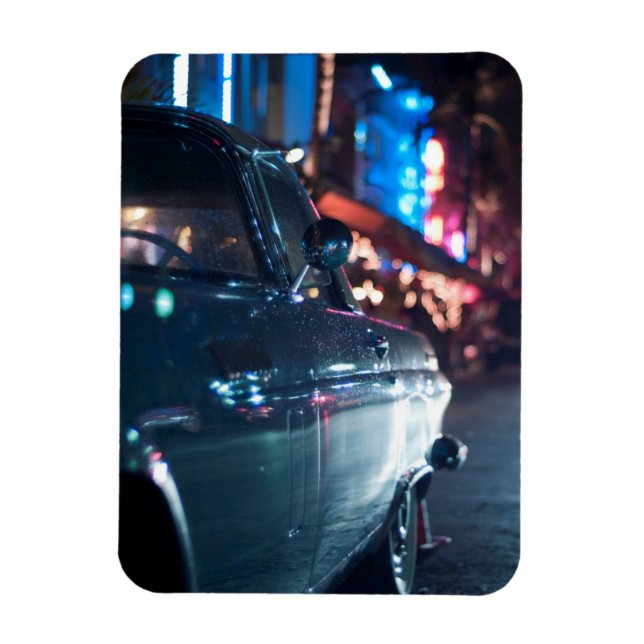 Ocean Drive vintage bil Magnet (Vertikal)