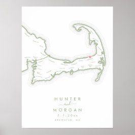 Ocean Edge Resort Bröllop Sage Gästboksposter Poster
