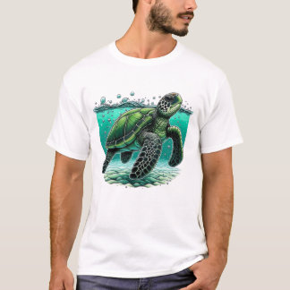 🌊 Ocean Explorer Sea Turtle 🐢 T Shirt
