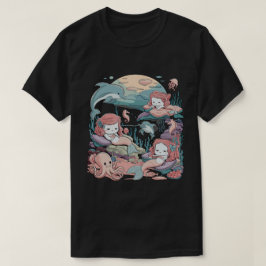Ocean Fantasy Sjöjungfru Graphic T Shirt