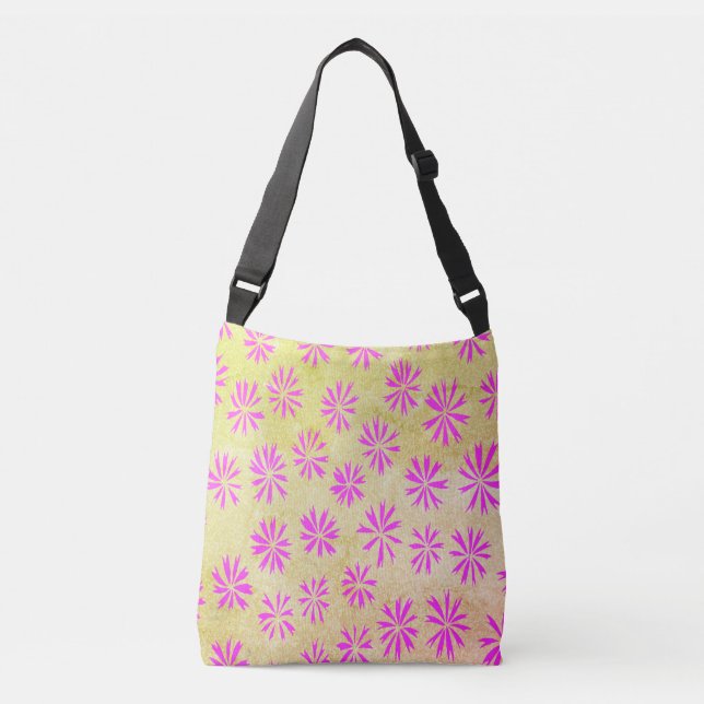 Ocean Flower Crossbody Bayer Axelväska (Framsida)