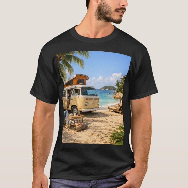 Ocean Freedom Vanlife T-shirt (Framsida)