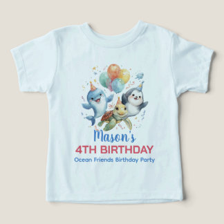 Ocean Friends Birthday Småbarn T-Shirt