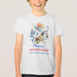 Ocean Friends Birthday T-Shirt<br><div class="desc">Denna fromma inbjudan till småbarn-födelsedag innehåller delfiner och leende sköldpaddsvänner. En vänlig undervattensdesign som är perfekt för små barn som kärlek leker havslevande varelser.</div>