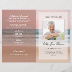 Ocean Funeral Program I lagringsminne