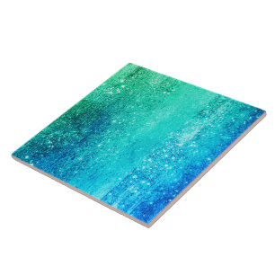 Ocean glam nr2 gradient blue-grönt kakelplatta