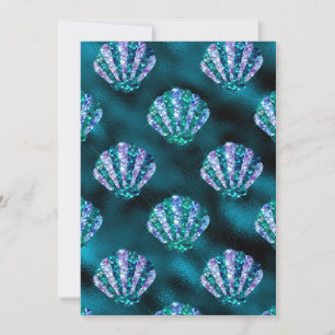 Ocean Glamor Colorful Oyster Mönster Inbjudningar