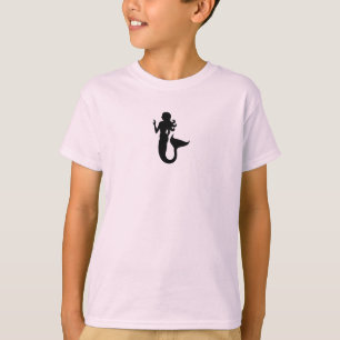 Ocean Glow_Black-on-Rosa-Sjöjungfru Tee Shirt