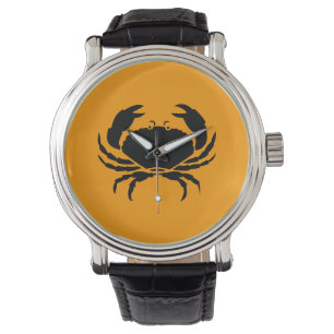 Ocean Glow_Black på Orange Crab Armbandsur