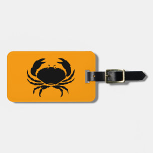 Ocean Glow_Black på Orange Crab_personlig Bagagebricka