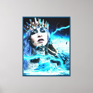Ocean Goddess Fantasy Abstrakt Art Canvastryck