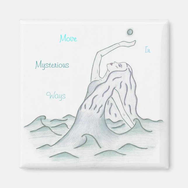 Ocean Goddess med Måne Magnet (Framsidan)