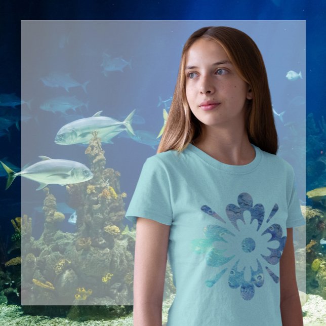 Ocean Golv Topography Ornament Tee Shirt (Skapare uppladdad)