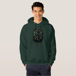 Ocean Grav Kraken Ankare Mörk Fantasy Hoodie