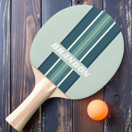 Ocean Green Nostalgisk Rallyrand med namn Pingisracket