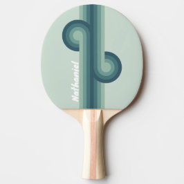Ocean Green Nostalgisk Slinga med Namn Pingisracket