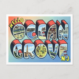 Ocean Grove, New jersey Big Brev Vykort
