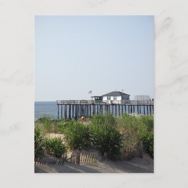 Ocean Grove NJ Beach Vykort (Framsida)