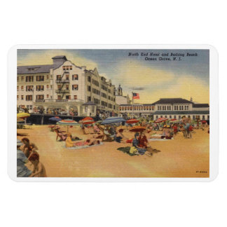 Ocean Grove NJ, Boardpromenand och Beach, Vintage Magnet