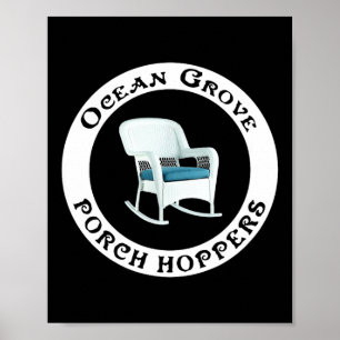 Ocean Grove Nj Rch Hopper Sommar Strand Present Mä Poster