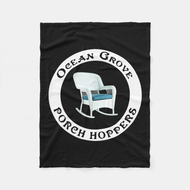 Ocean Grove Nj Rch Hopper Summer Beach Gift Men Wo Fleecefilt (Framsidan)