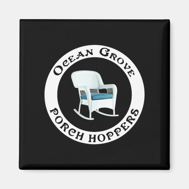 Ocean Grove Nj Rch Hopper Summer Beach Gift Men Wo Magnet (Framsidan)