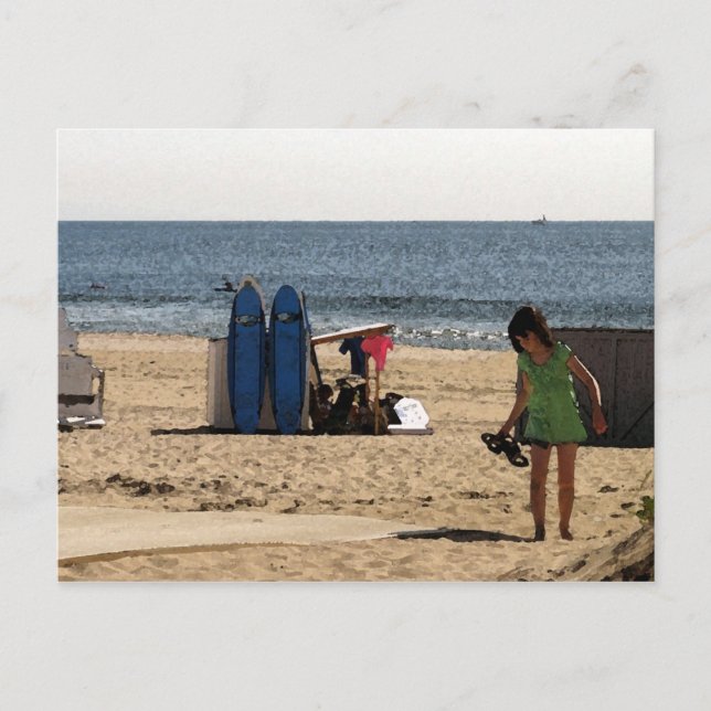 Ocean Grove NJ-strand - Surfa Boards Vykort (Framsida)