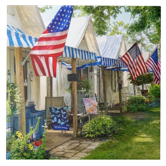 Ocean Grove NJ – Tältstaden Kakelplatta (Framsidan)