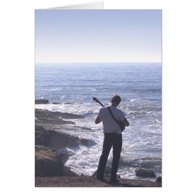 Ocean Guitar Hälsningskort (Framsidan)