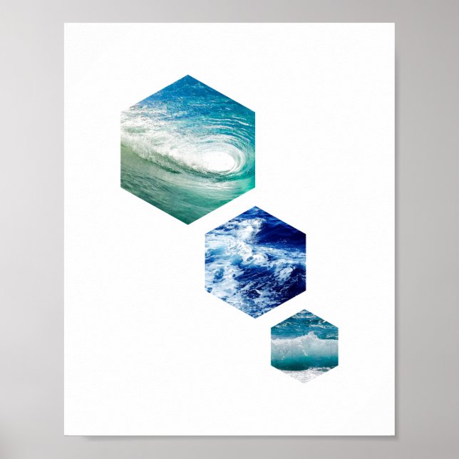 Ocean Hex Poster (Framsidan)