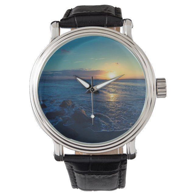 Ocean Horizon Sunset Armbandsur (Framsida)
